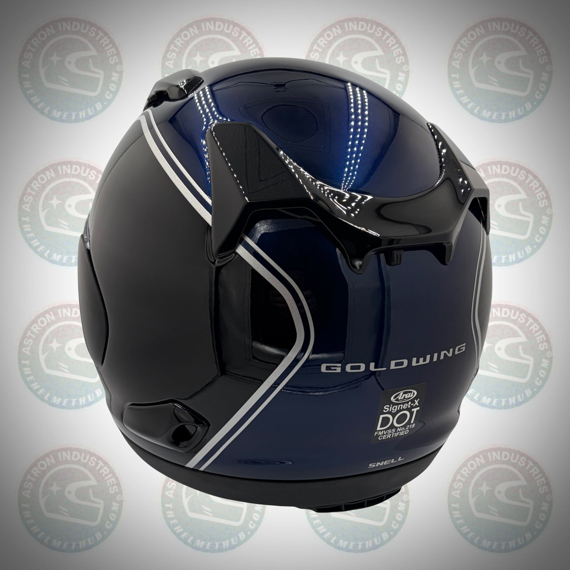 Arai Signet - X Honda Goldwing Blue/Black Motorcycle Helmet - TheHelmetHub
