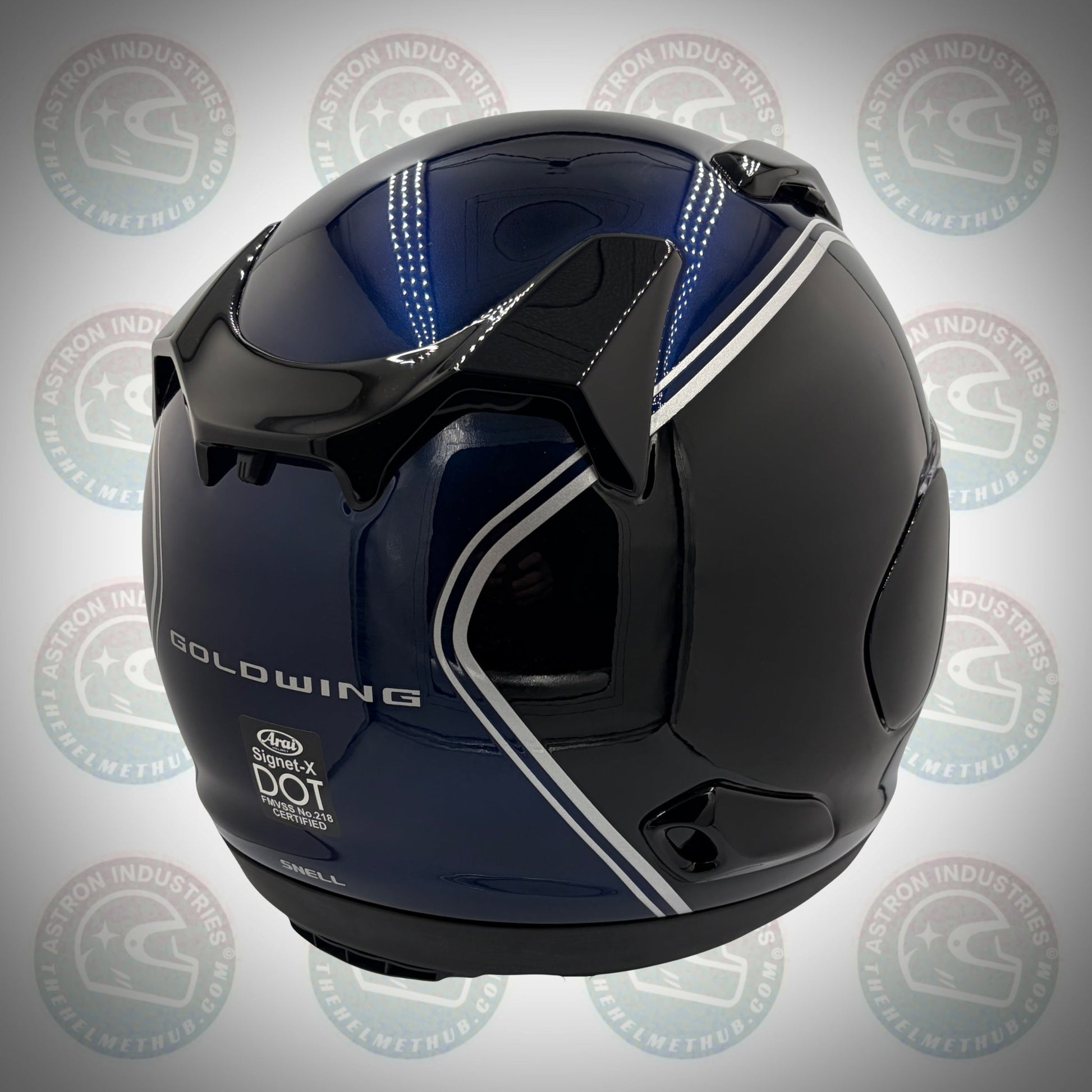 Arai Signet - X Honda Goldwing Blue/Black Motorcycle Helmet - TheHelmetHub