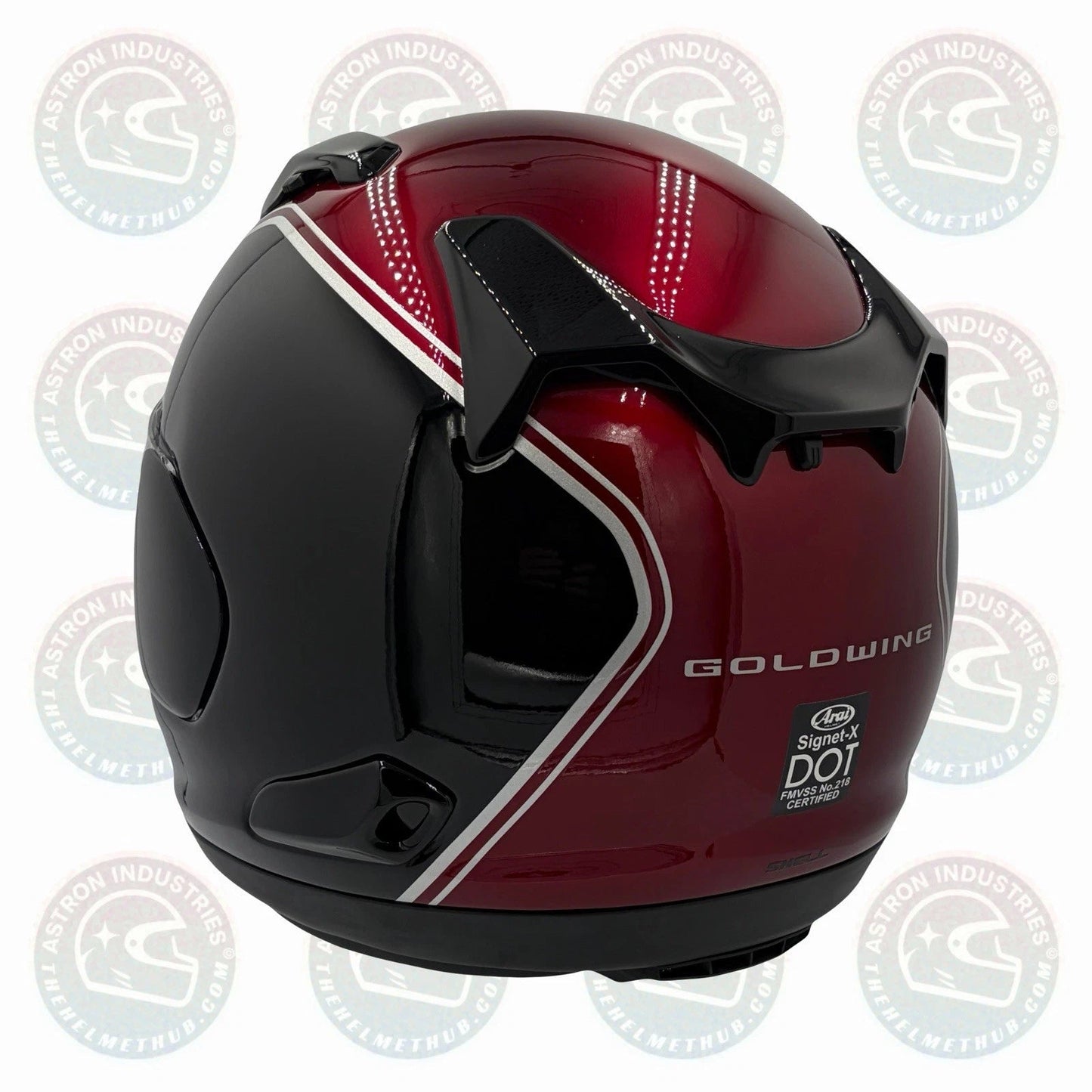 Arai Signet-X Honda Goldwing Red/Black Motorcycle Helmet - TheHelmetHub