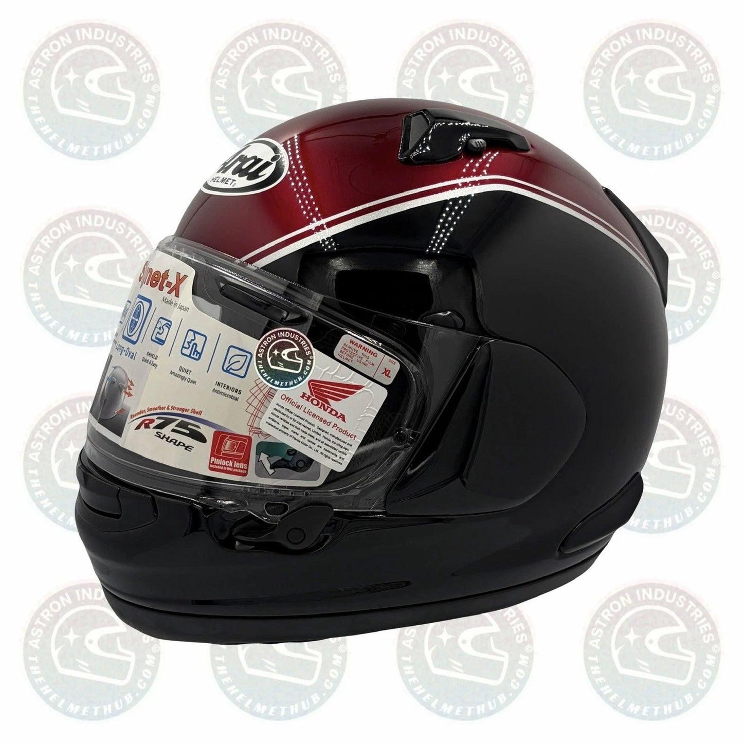 Arai Signet-X Honda Goldwing Red/Black Motorcycle Helmet - TheHelmetHub