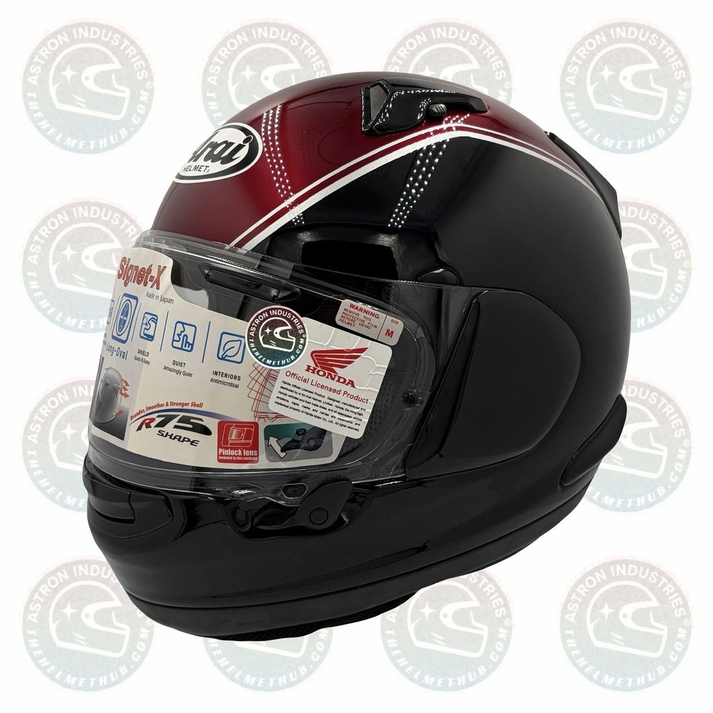 Arai Signet-X Honda Goldwing Red/Black Motorcycle Helmet - TheHelmetHub