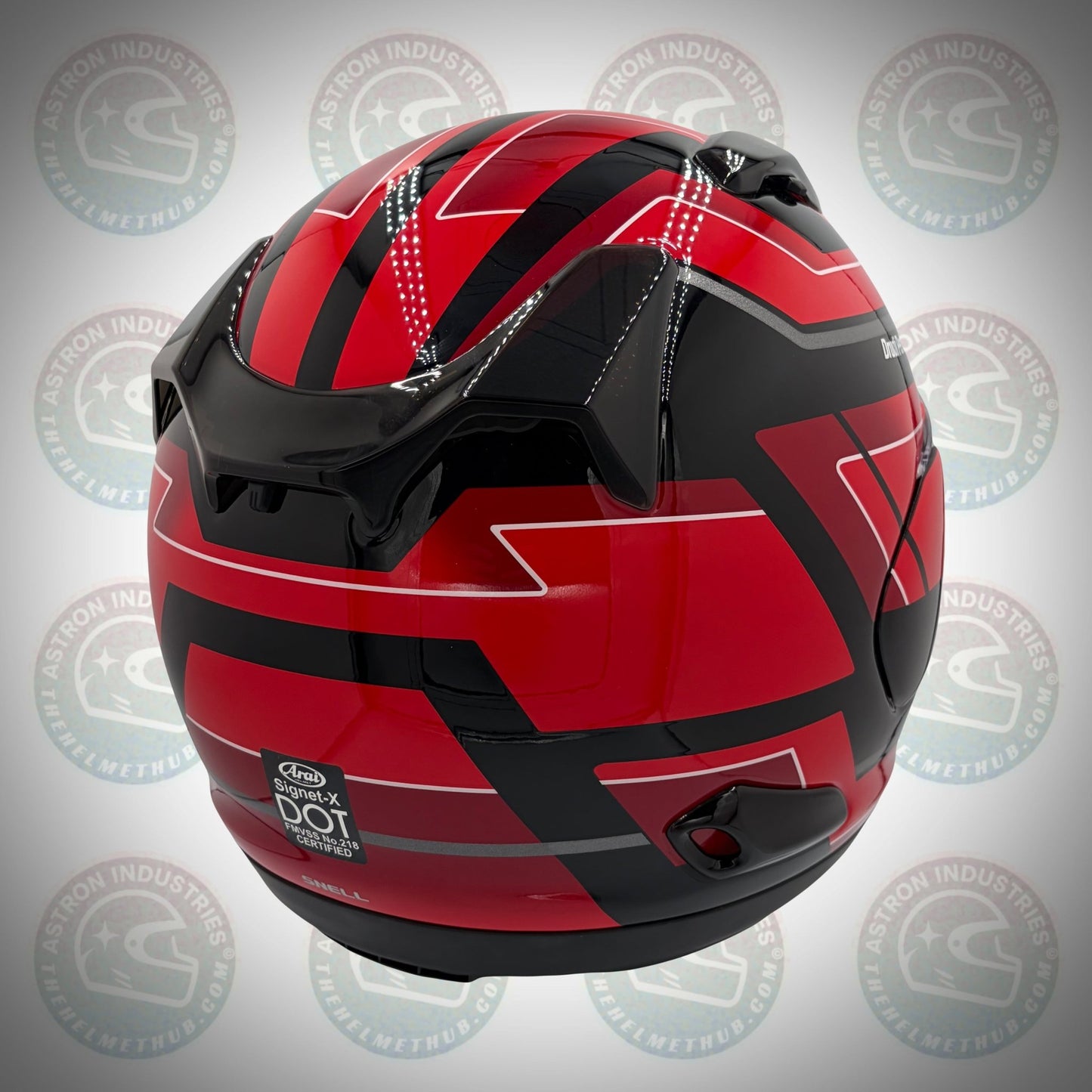 Arai Signet - X Place Red Motorcycle Helmet - TheHelmetHub