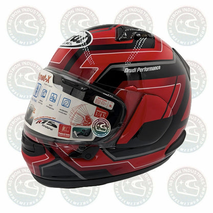 Arai Signet-X Place Red Motorcycle Helmet - TheHelmetHub