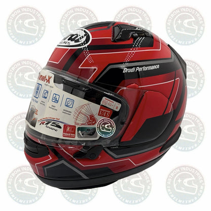 Arai Signet-X Place Red Motorcycle Helmet - TheHelmetHub