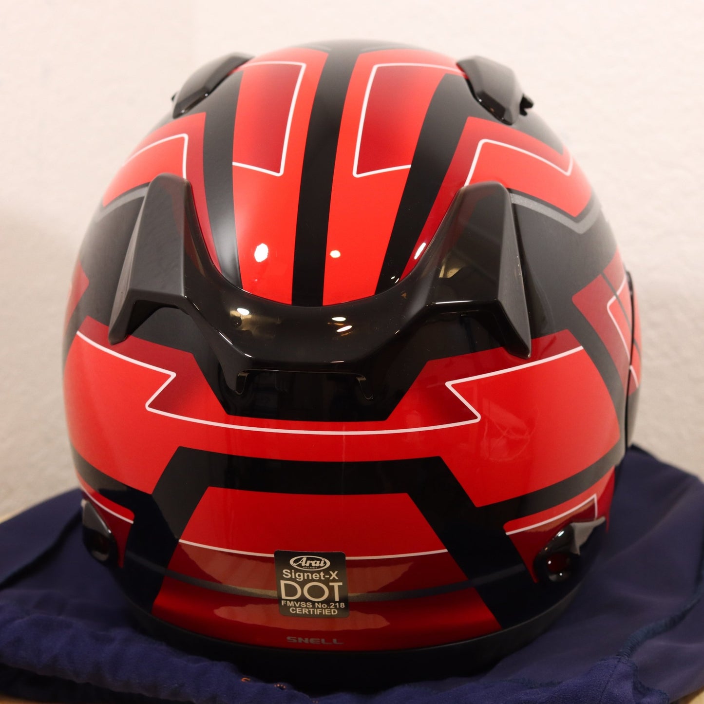 Arai Signet - X Place Red Motorcycle Helmet - TheHelmetHub