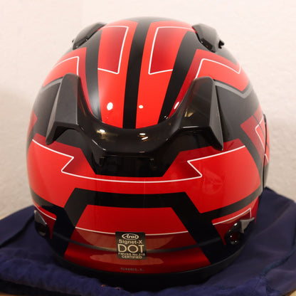 Arai Signet - X Place Red Motorcycle Helmet - TheHelmetHub