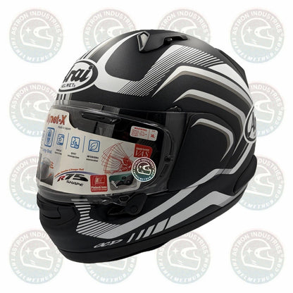 Arai Signet-X Shockwave Black Frost Motorcycle Helmet - TheHelmetHub