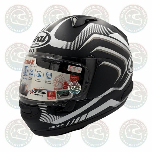 Arai Signet-X Shockwave Black Frost Motorcycle Helmet - TheHelmetHub