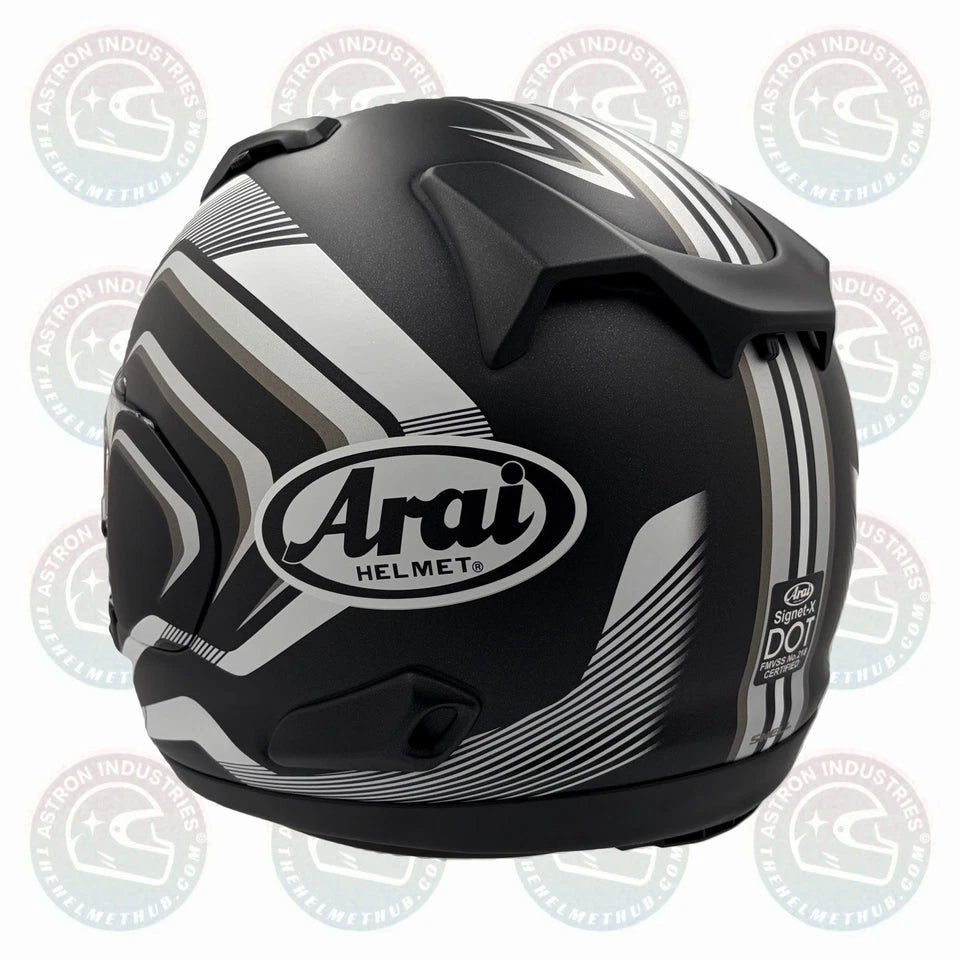 Arai Signet-X Shockwave Black Frost Motorcycle Helmet - TheHelmetHub