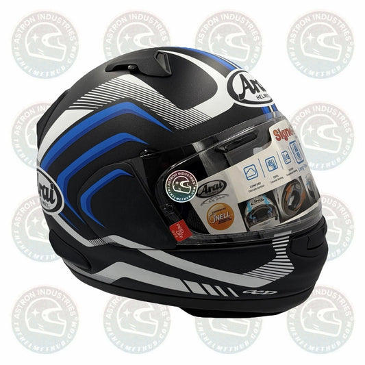 Arai Signet-X Shockwave Blue Frost Motorcycle Helmet - TheHelmetHub