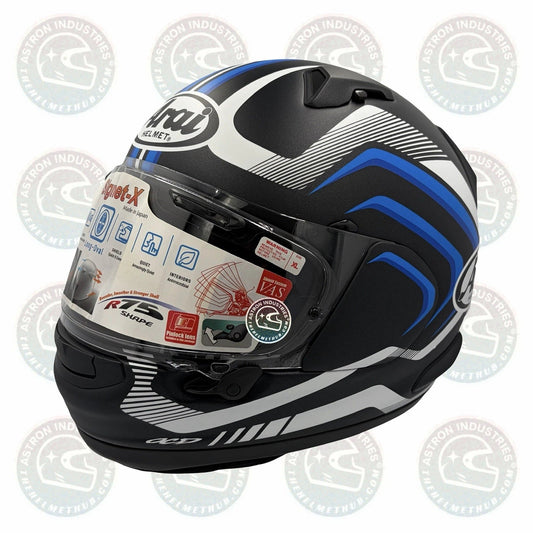 Arai Signet-X Shockwave Blue Frost Motorcycle Helmet - TheHelmetHub