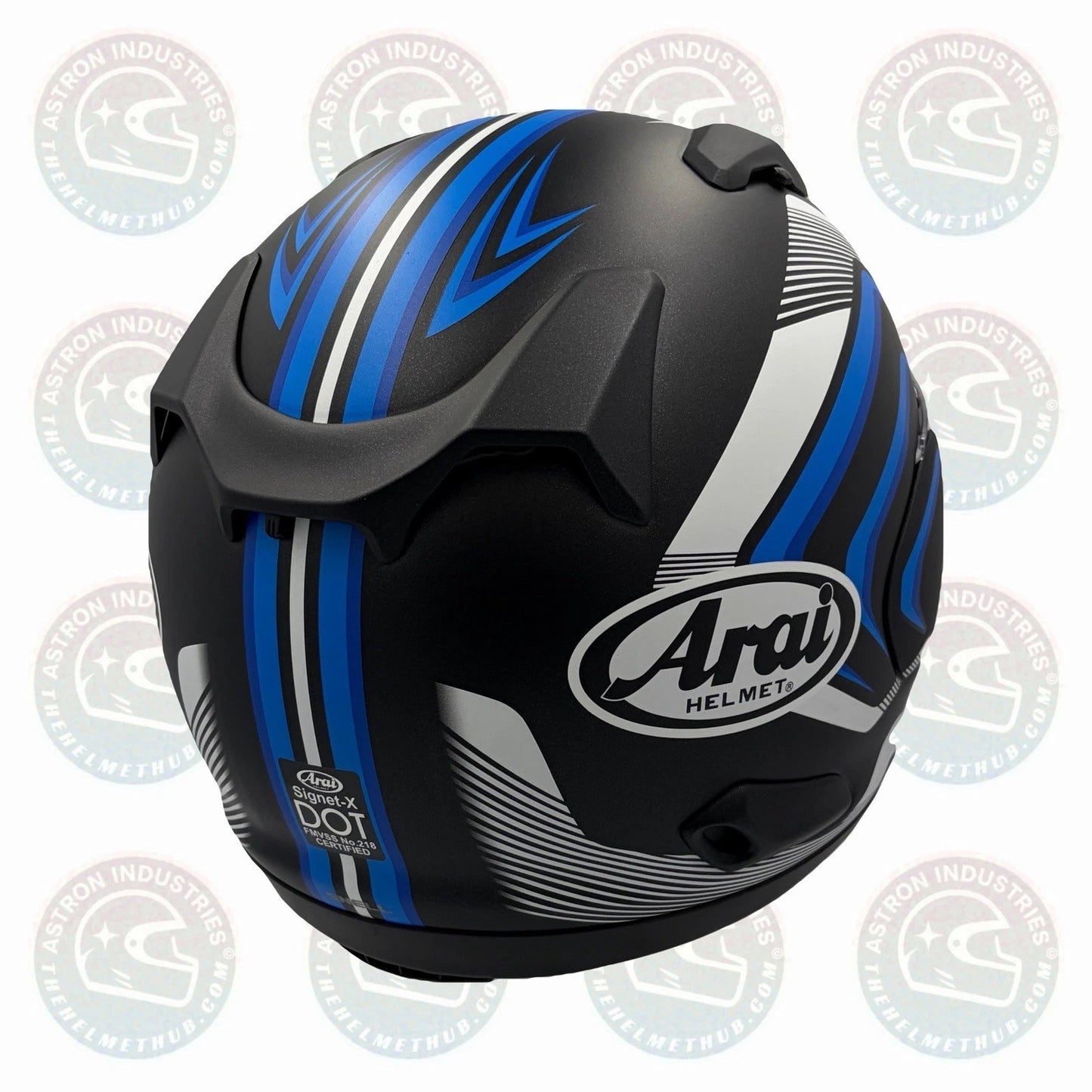 Arai Signet-X Shockwave Blue Frost Motorcycle Helmet - TheHelmetHub