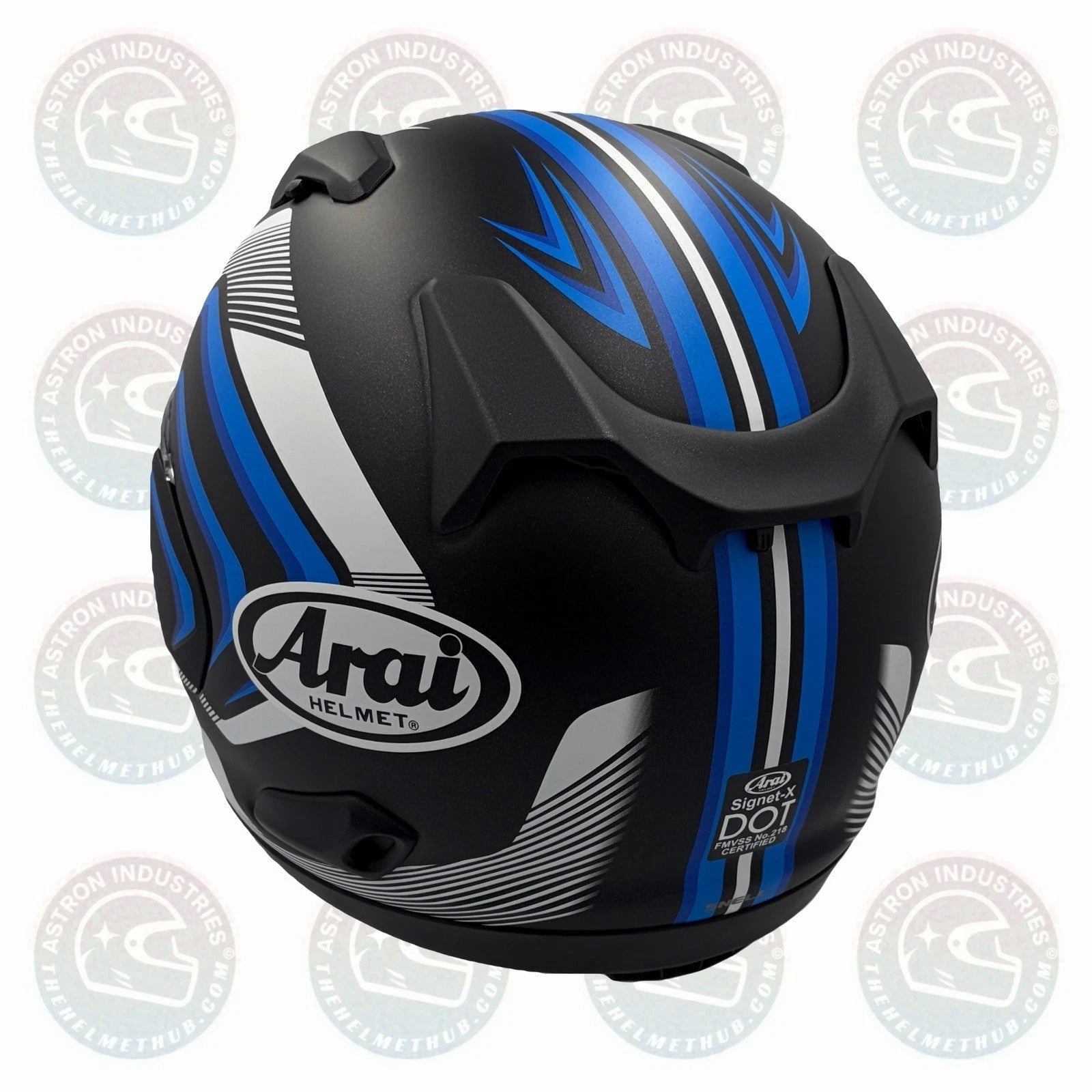 Arai Signet-X Shockwave Blue Frost Motorcycle Helmet - TheHelmetHub