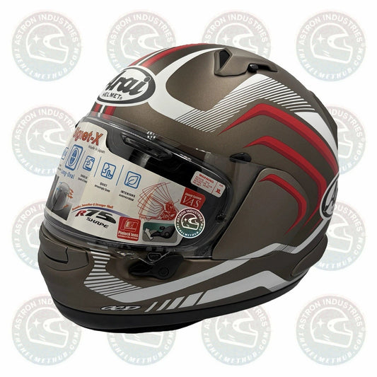 Arai Signet-X Shockwave Grey Frost Motorcycle Helmet - TheHelmetHub
