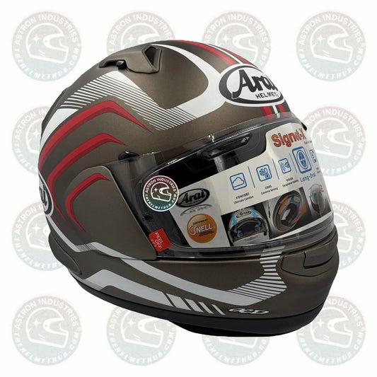 Arai Signet-X Shockwave Grey Frost Motorcycle Helmet - TheHelmetHub