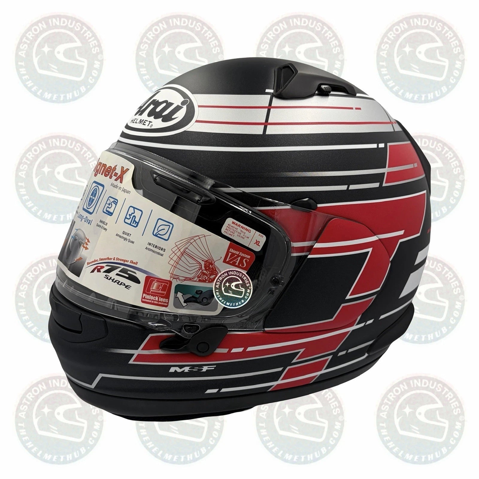 Arai Signet-X Striker Black Frost Motorcycle Helmet - TheHelmetHub