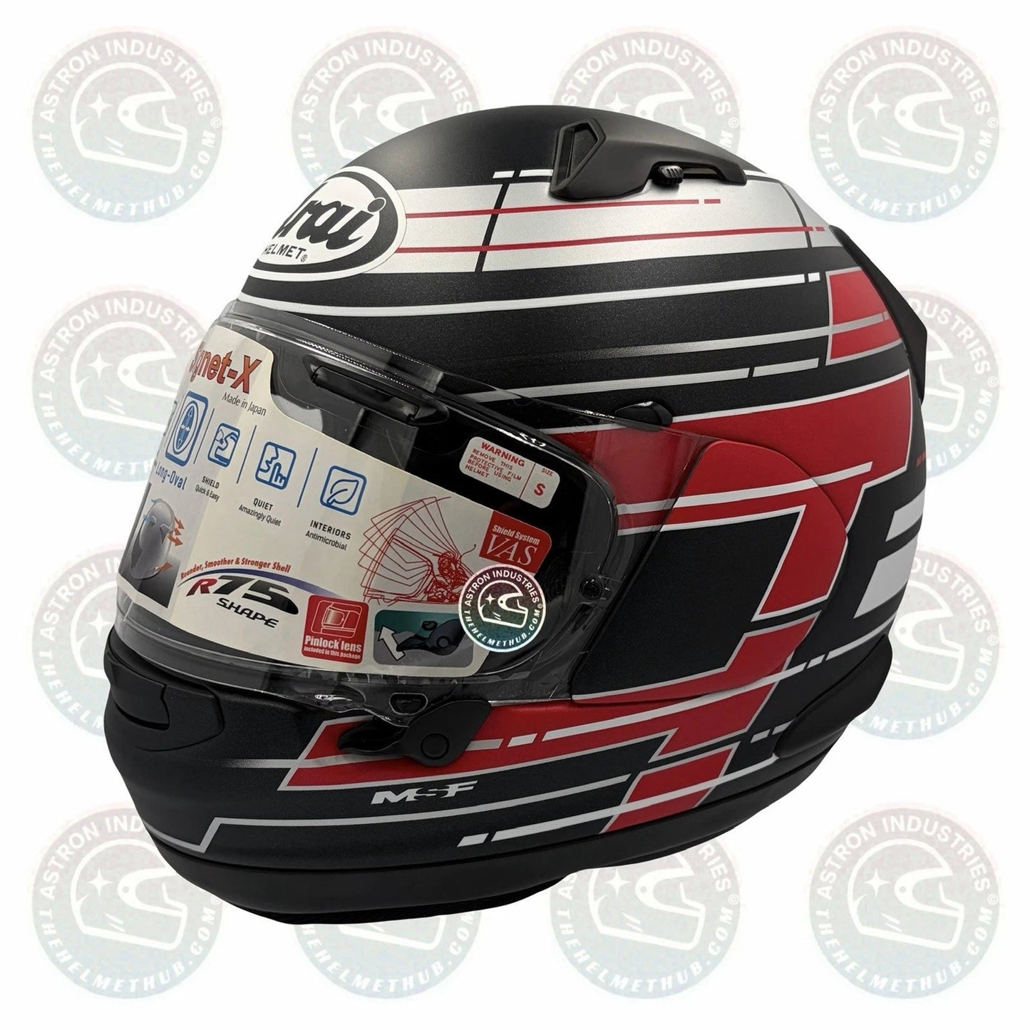 Arai Signet-X Striker Black Frost Motorcycle Helmet - TheHelmetHub