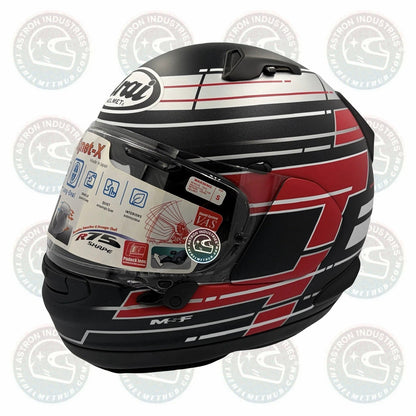 Arai Signet-X Striker Black Frost Motorcycle Helmet - TheHelmetHub