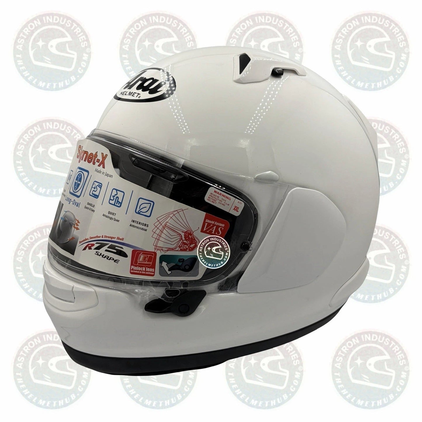 Arai Signet-X White Motorcycle Helmet - TheHelmetHub