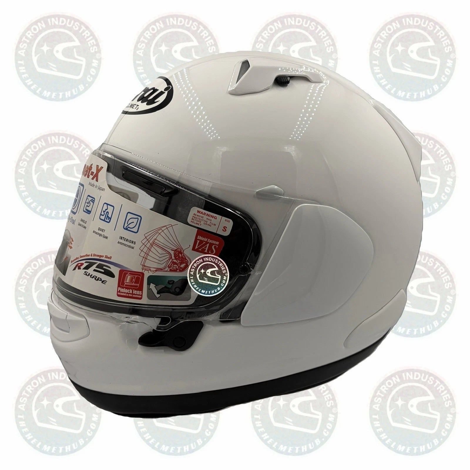 Arai Signet-X White Motorcycle Helmet - TheHelmetHub