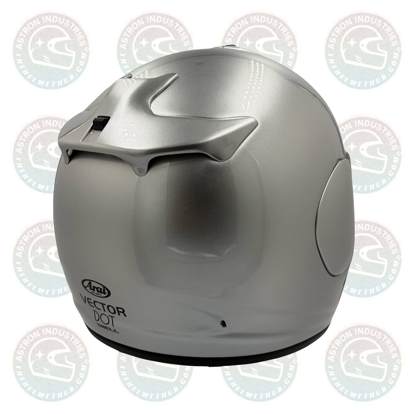 Arai Vector Aluminum Silver Motorcycle Helmet - TheHelmetHub