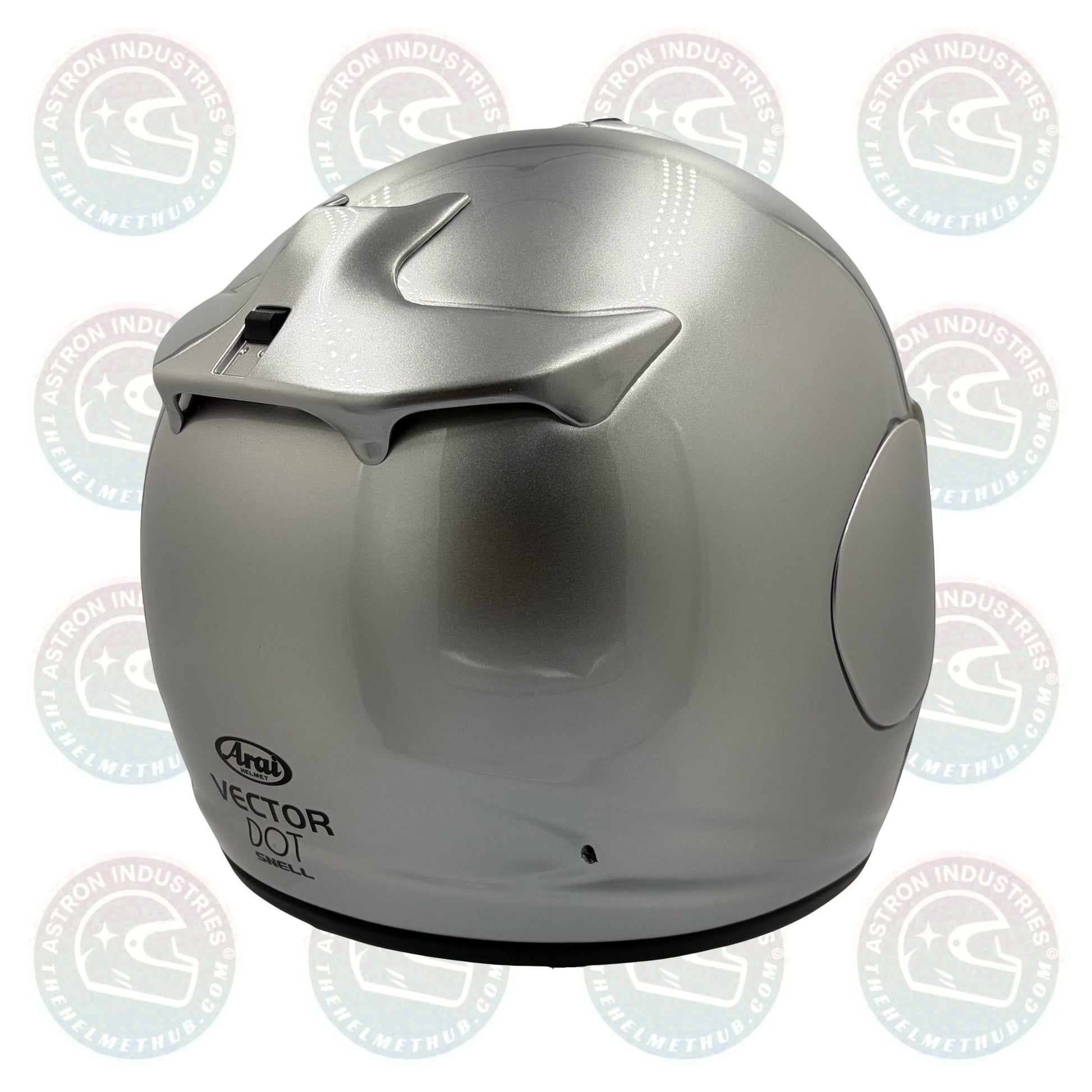 Arai Vector Aluminum Silver Motorcycle Helmet - TheHelmetHub