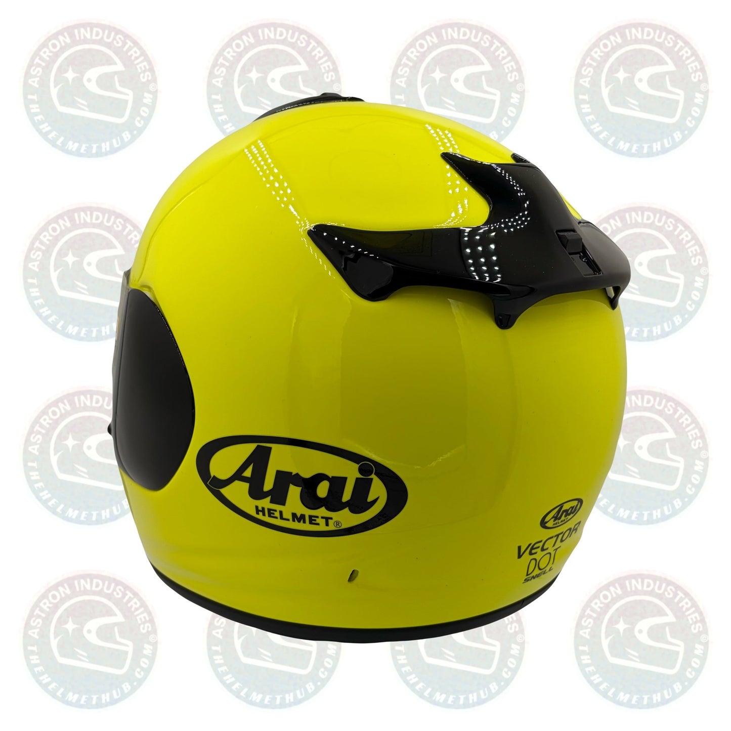 Arai Vector Flour Yellow Motorcycle Helmet - TheHelmetHub