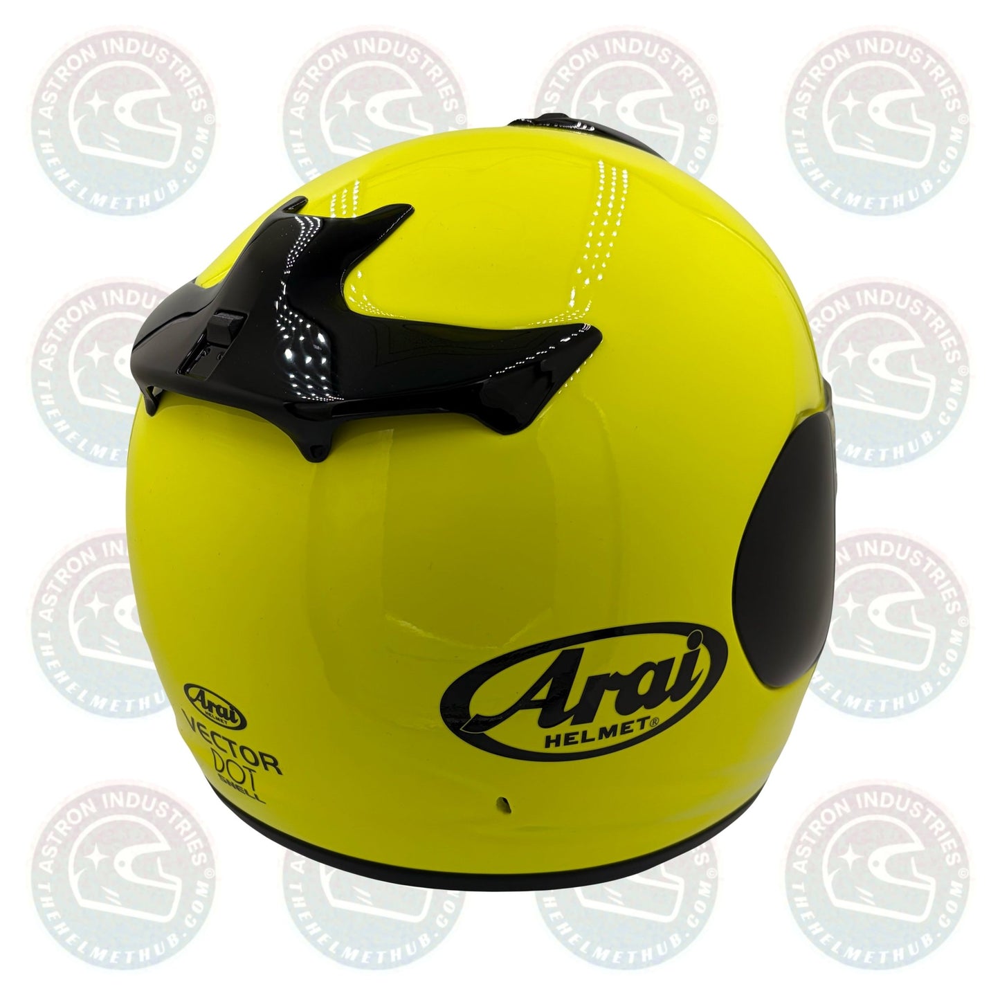 Arai Vector Flour Yellow Motorcycle Helmet - TheHelmetHub