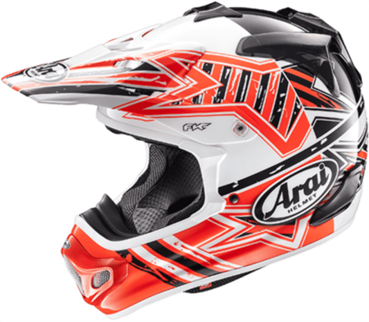 Arai VX-Pro4 Shooting Star Red Motorcycle Helmet - TheHelmetHub