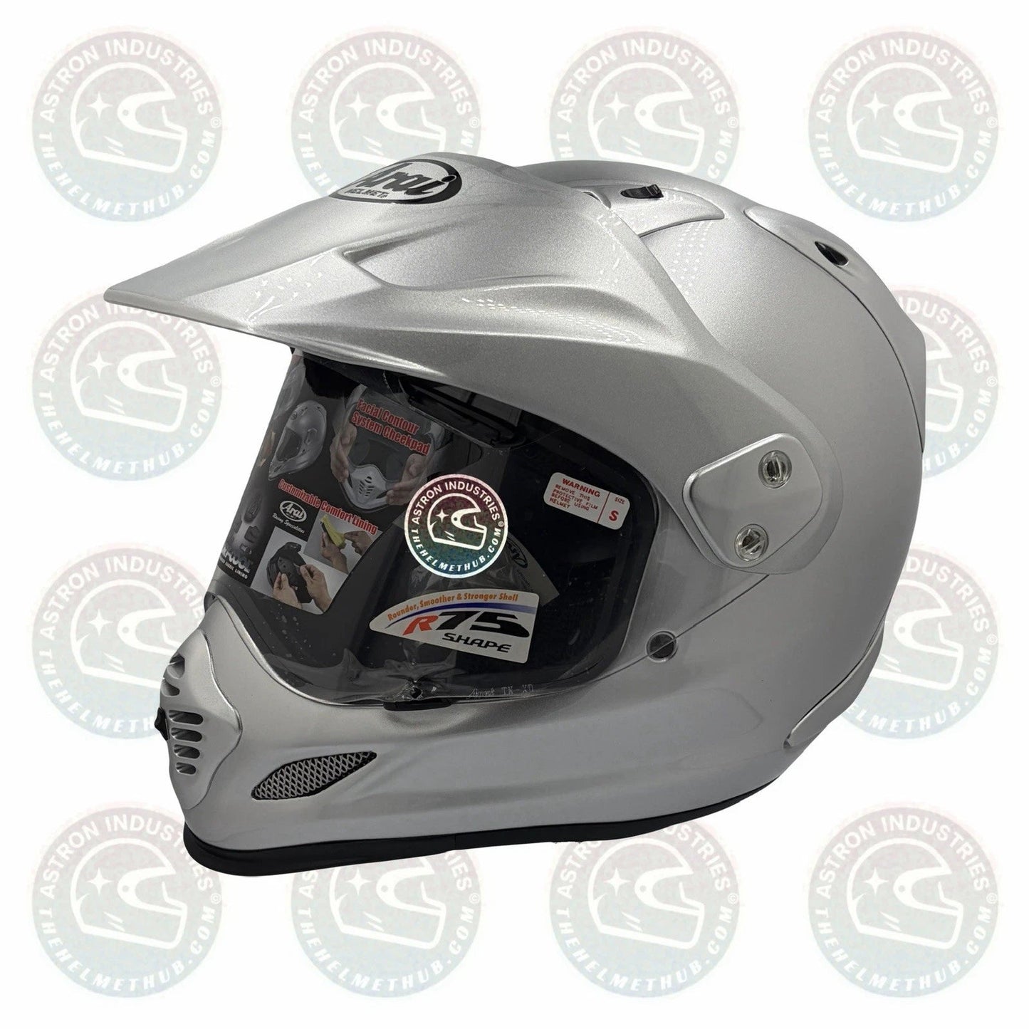 Arai XD-4 Aluminum Silver Motorcycle Helmet - TheHelmetHub