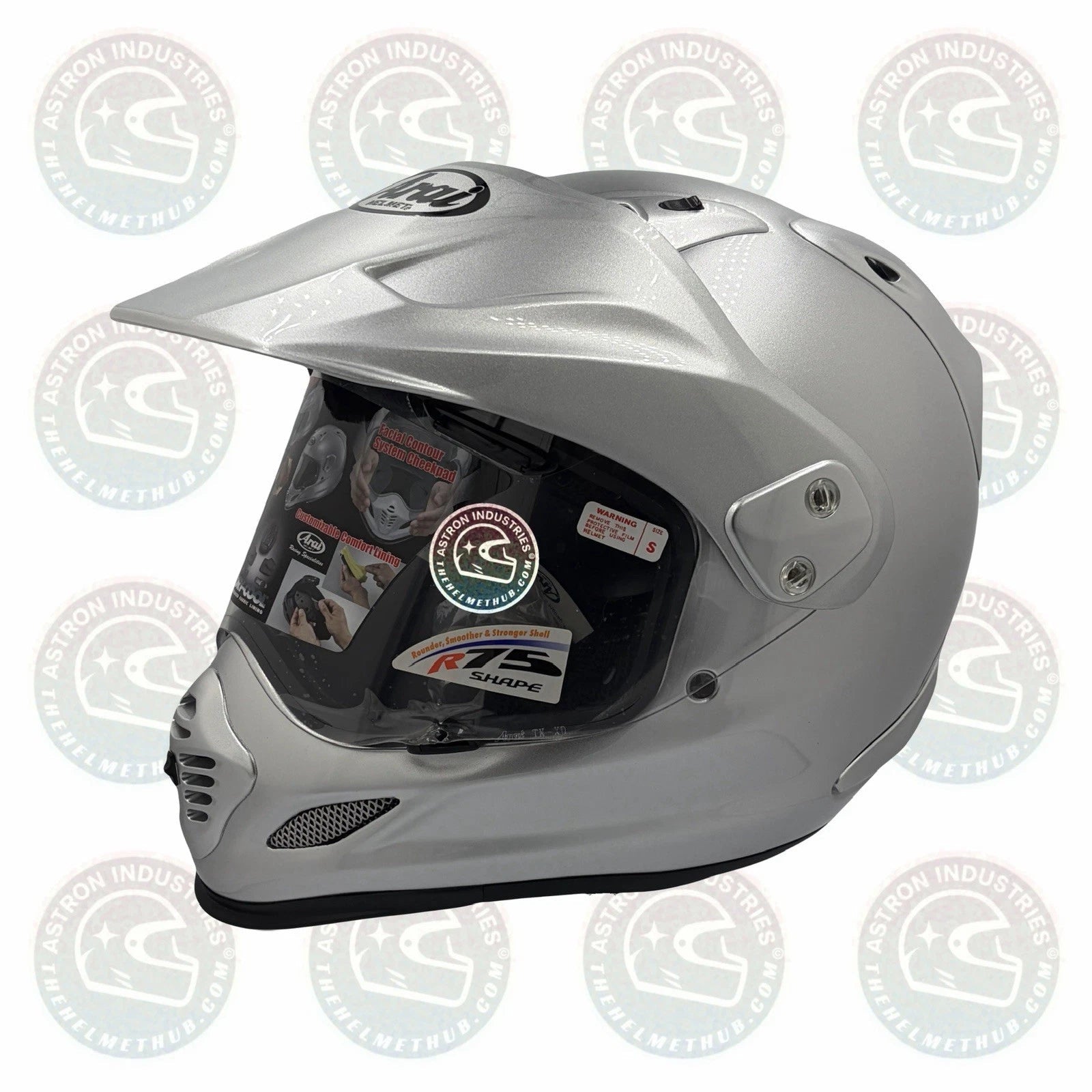 Arai XD-4 Aluminum Silver Motorcycle Helmet - TheHelmetHub