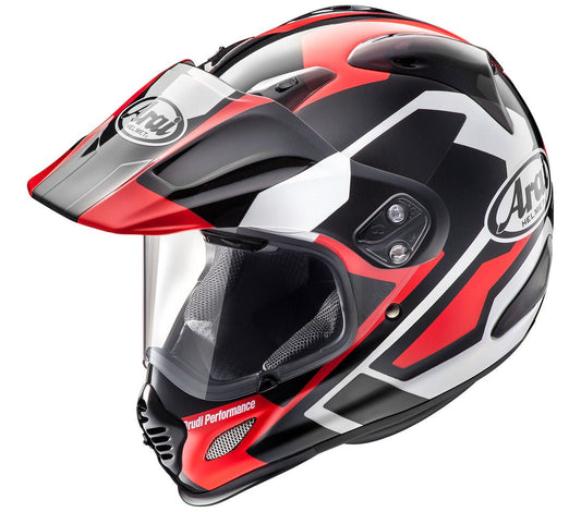 Arai XD-4 Catch Red Motorcycle Helmet - TheHelmetHub