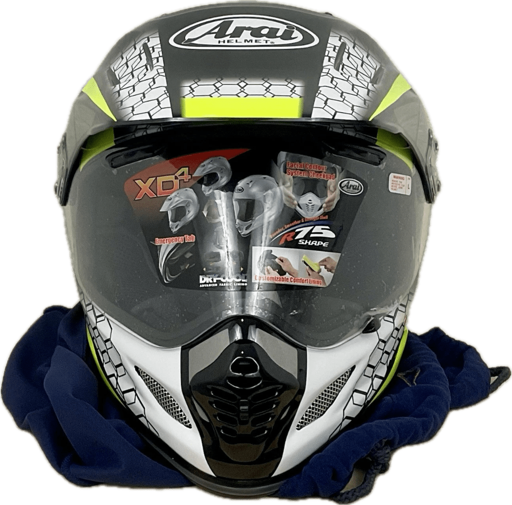 Arai XD - 4 Mesh Yellow Motorcycle Helmet - TheHelmetHub
