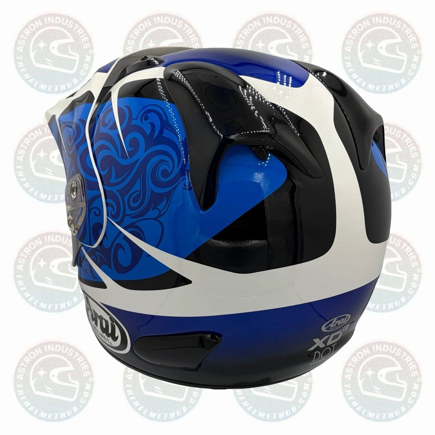 Arai XD3 Bosch Blue Motorcycle Helmet - TheHelmetHub