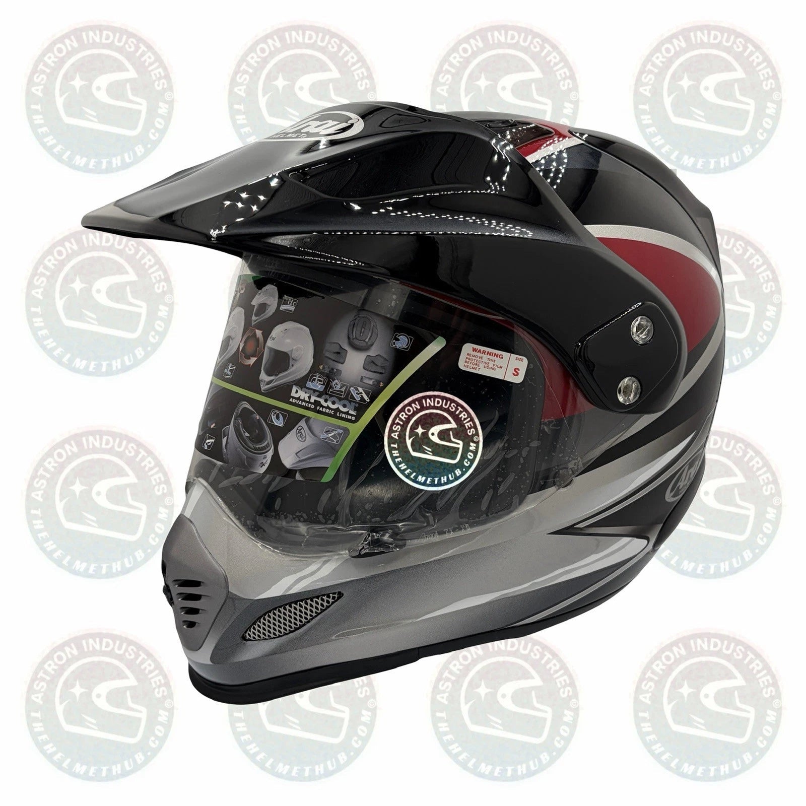Arai XD3 Luster-Red Motorcycle Helmet - TheHelmetHub