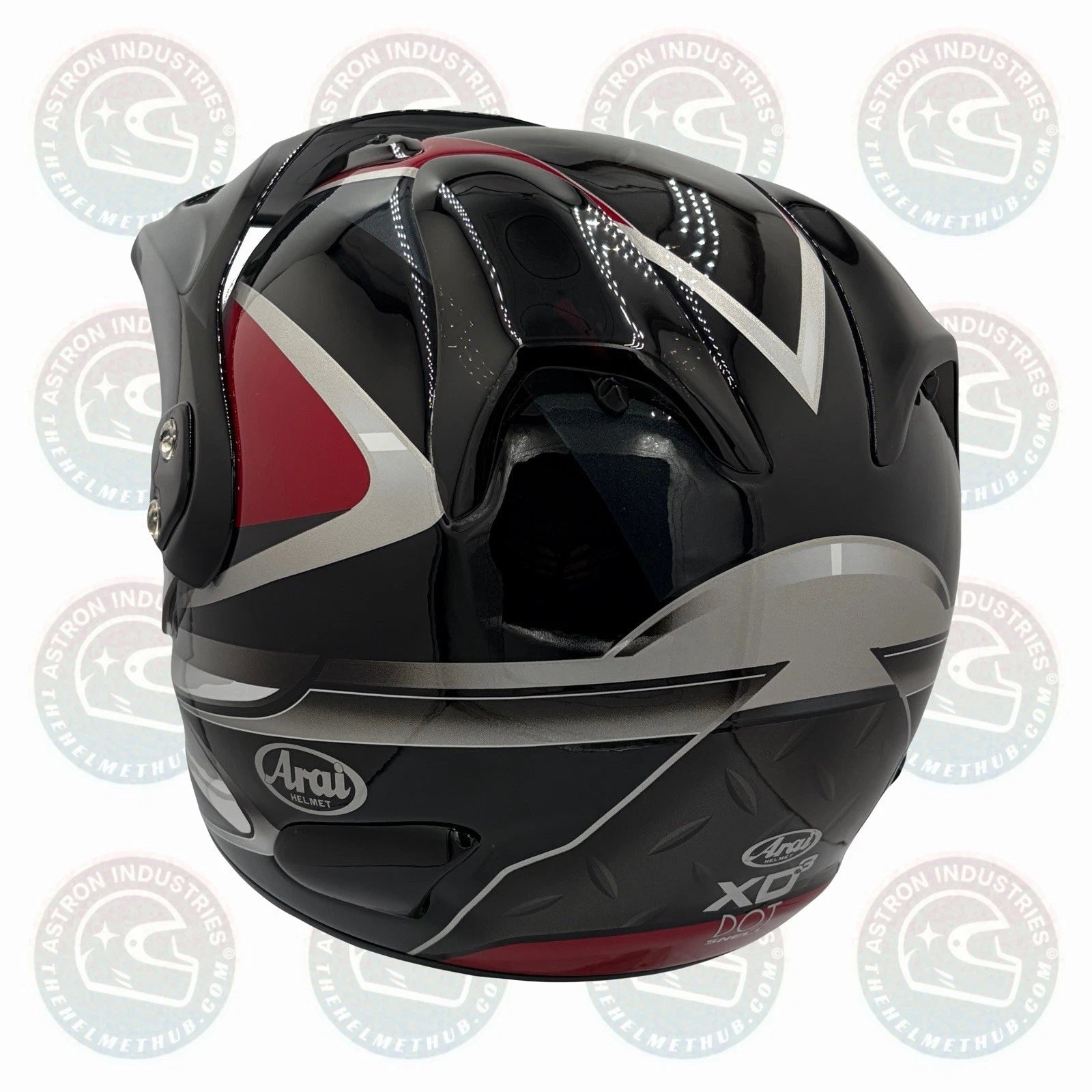 Arai XD3 Luster-Red Motorcycle Helmet - TheHelmetHub