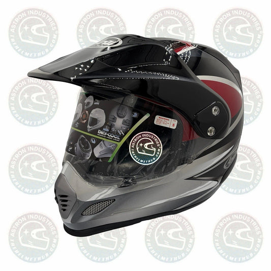 Arai XD3 Luster-Red Motorcycle Helmet - TheHelmetHub