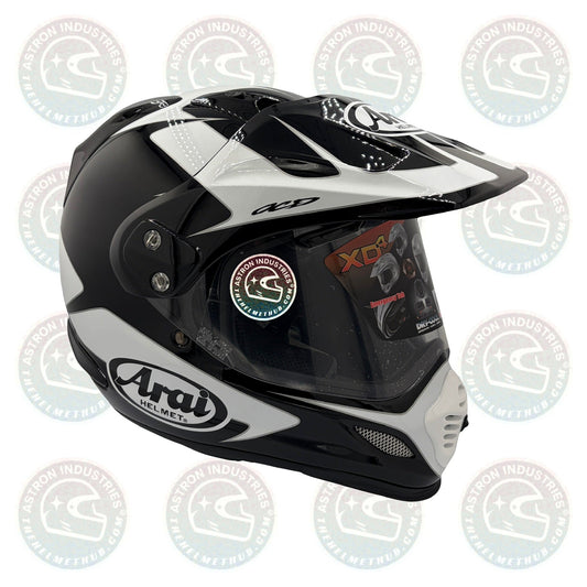 Arai XD4 Explore Black/White Motorcycle Helmet - TheHelmetHub