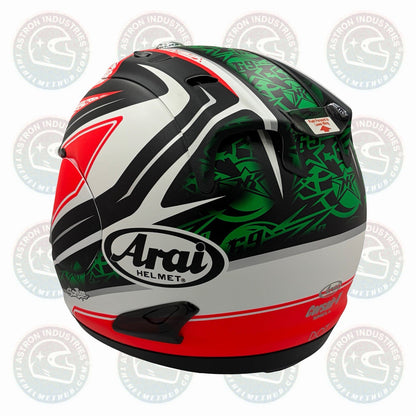 Arai Corsair-V Nicky-4 motorcycle helmet, rear quarter