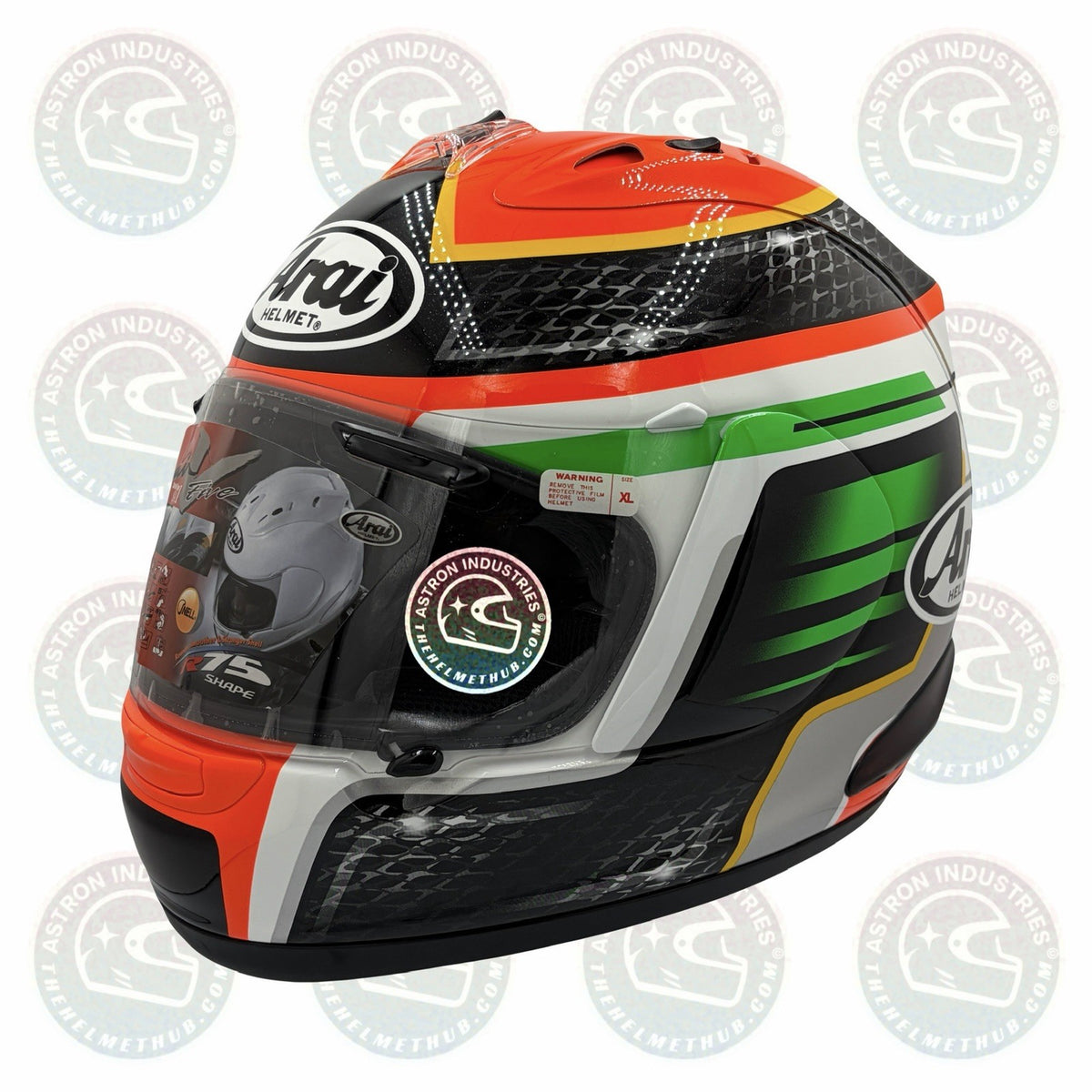 Arai Corsair-V Rabat motorcycle helmet, front left