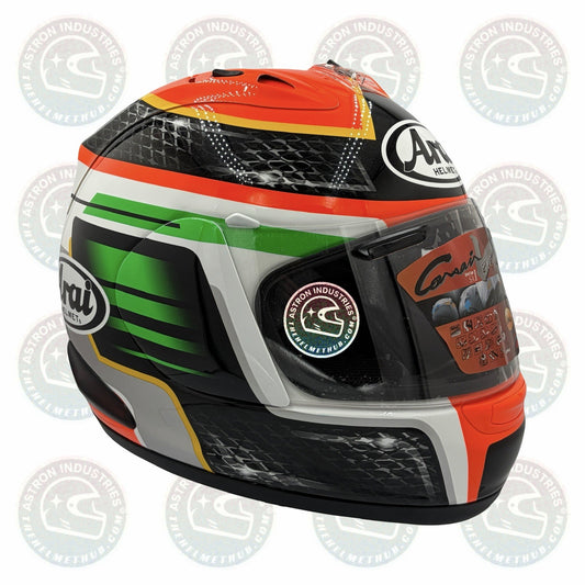 Arai Corsair-V Rabat motorcycle helmet, left side