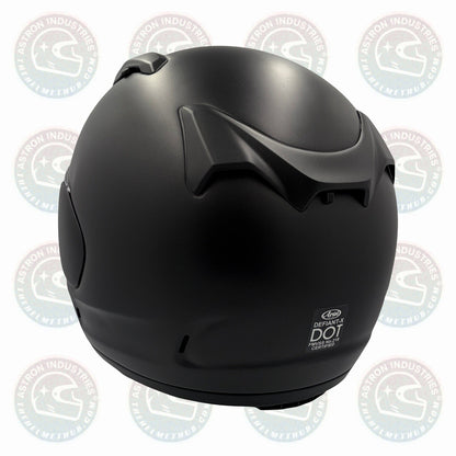 Arai Defiant-X Black Frost motorcycle helmet, rear quarter