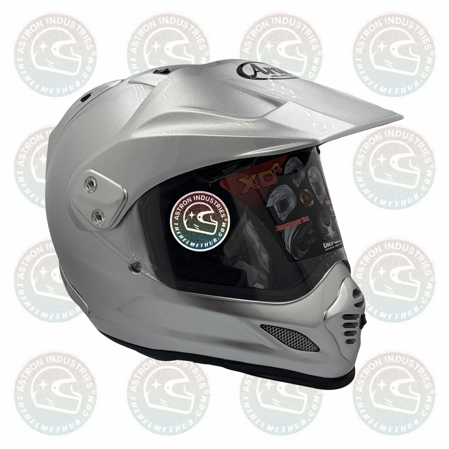 Arai XD-4 Aluminum Silver Motorcycle Helmet