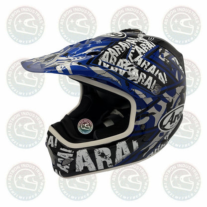 Arai VX-Pro3 Pride Blue motocross helmet, left side