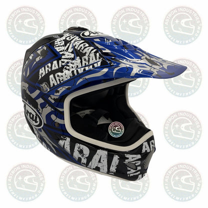 Arai VX-Pro3 Pride Blue motocross helmet, front left