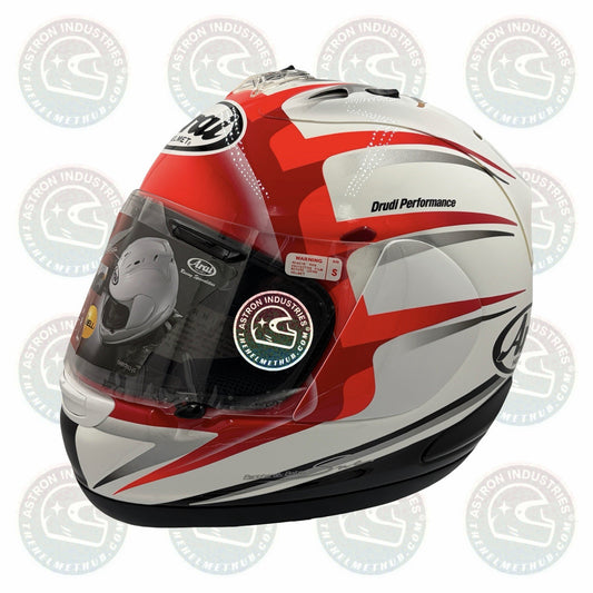 Arai Corsair-V Speed Red motorcycle helmet, front left