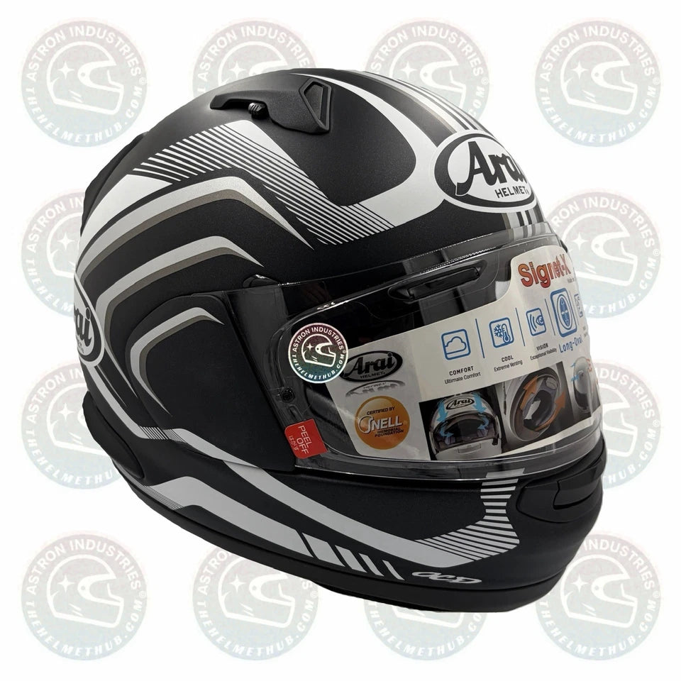 Arai Signet-X Shockwave Black Frost Motorcycle Helmet